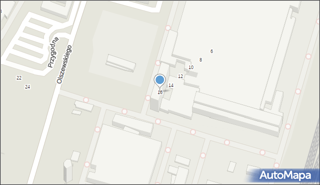 Kielce, Olszewskiego Karola, 16, mapa Kielc