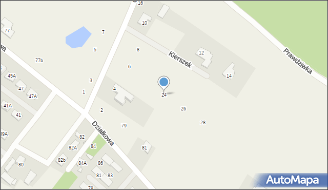 Kierszek, Olechowska, 24, mapa Kierszek