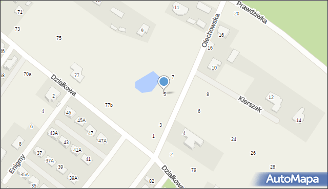Kierszek, Olechowska, 5, mapa Kierszek