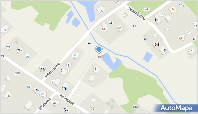 Klepacze, Olchowa, 10, mapa Klepacze