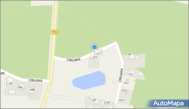 Klucze, Olkuska, 104, mapa Klucze