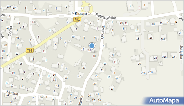 Klucze, Olkuska, 16, mapa Klucze