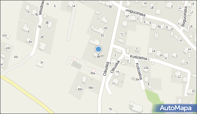 Klucze, Olkuska, 66, mapa Klucze