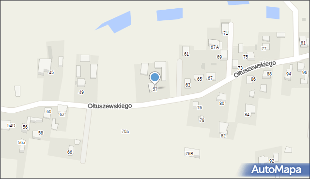 Kobiór, Ołtuszewskiego Zdzisława, 57, mapa Kobiór