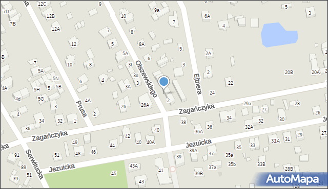 Kobyłka, Olszewskiego Karola, 2a, mapa Kobyłka
