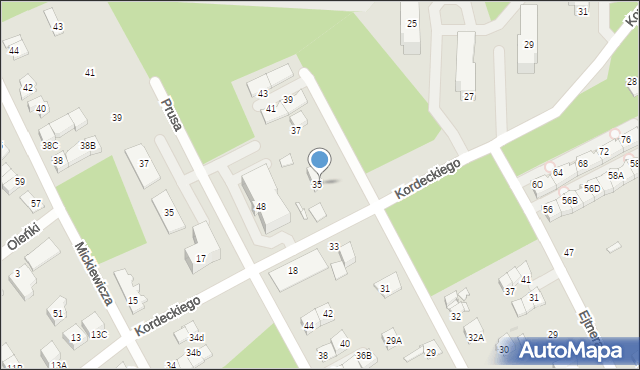 Kobyłka, Olszewskiego Karola, 35A, mapa Kobyłka