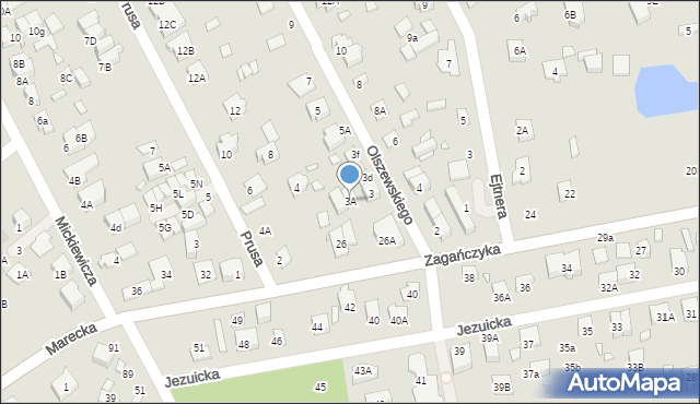 Kobyłka, Olszewskiego Karola, 3A, mapa Kobyłka