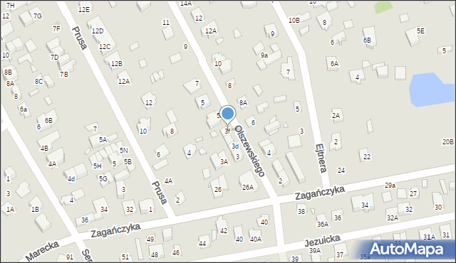 Kobyłka, Olszewskiego Karola, 3f, mapa Kobyłka