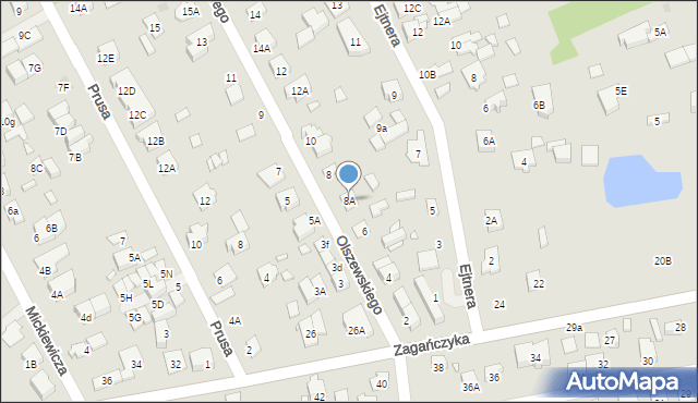 Kobyłka, Olszewskiego Karola, 8A, mapa Kobyłka