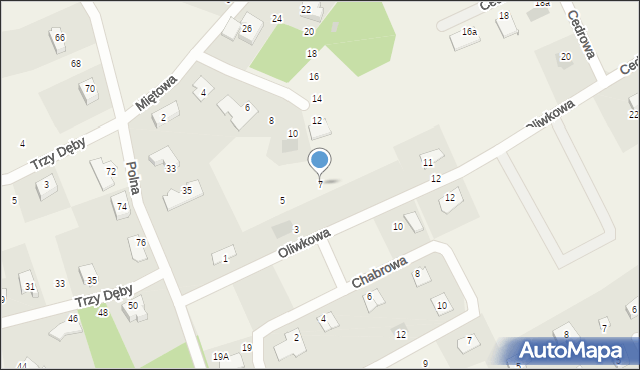 Kolbudy, Oliwkowa, 7, mapa Kolbudy