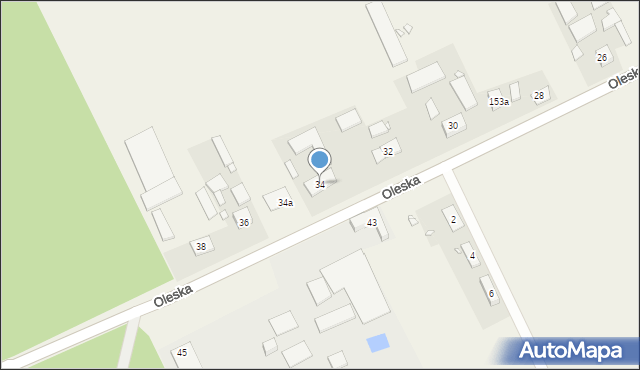 Kolonia Biskupska, Oleska, 34, mapa Kolonia Biskupska