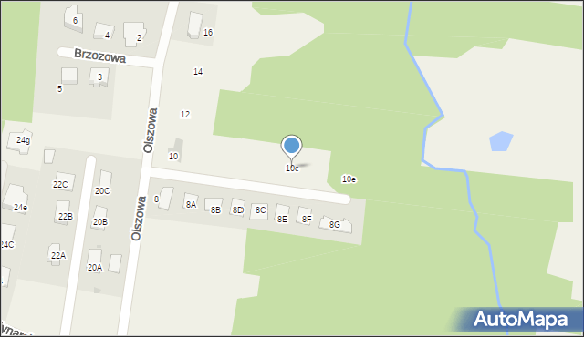 Konarzyce, Olszowa, 10c, mapa Konarzyce