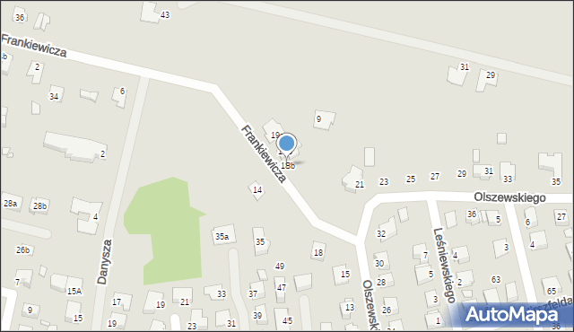 Konin, Olszewskiego Karola, 18b, mapa Konina