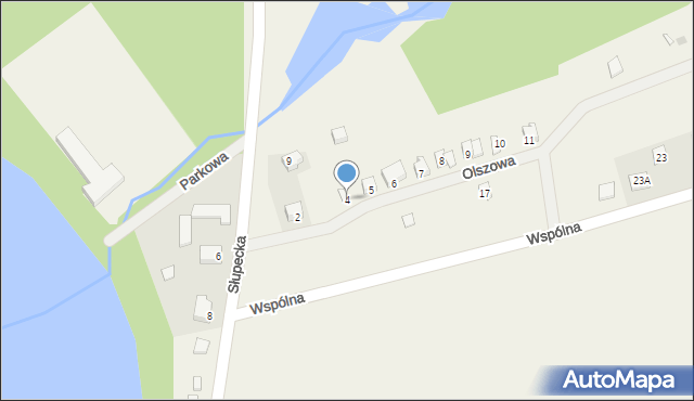 Kosewo, Olszowa, 4, mapa Kosewo