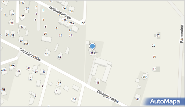 Krępiec, Olimpijczyków, 48A, mapa Krępiec