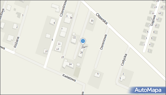 Księginice, Oławska, 26A, mapa Księginice