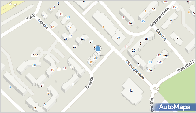 Lębork, Olimpijczyków, 27, mapa Lębork