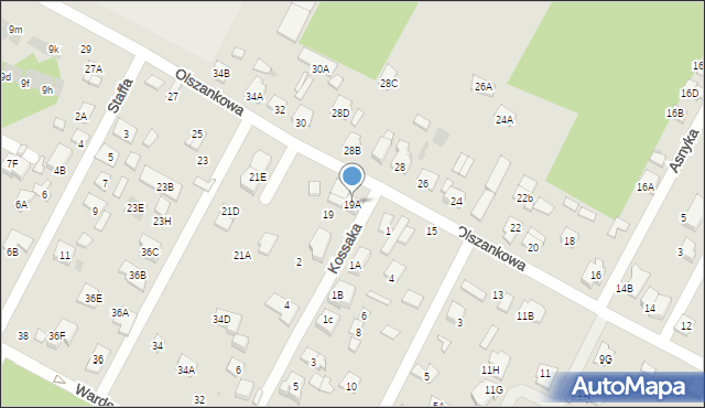 Legionowo, Olszankowa, 19b, mapa Legionowo