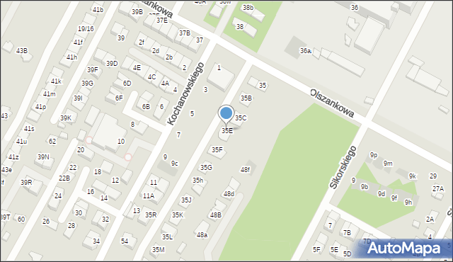 Legionowo, Olszankowa, 35E, mapa Legionowo