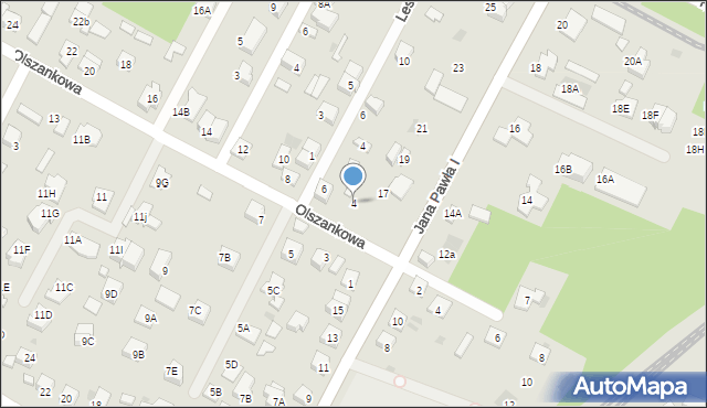 Legionowo, Olszankowa, 4, mapa Legionowo