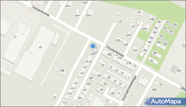 Legionowo, Olszankowa, 41b, mapa Legionowo