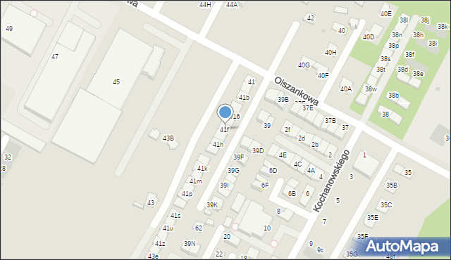 Legionowo, Olszankowa, 41f, mapa Legionowo