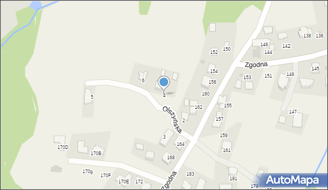 Libertów, Olszyńska, 4, mapa Libertów