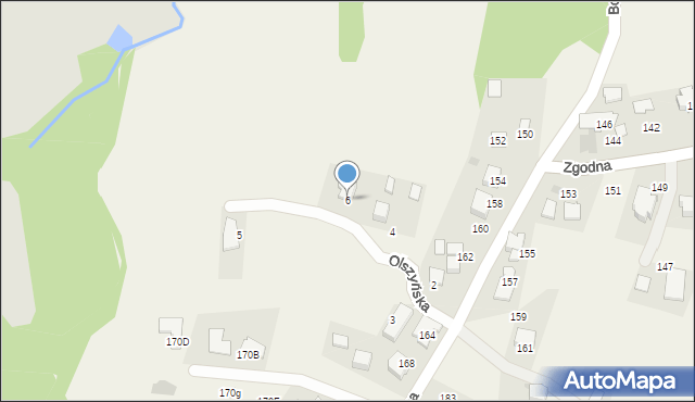 Libertów, Olszyńska, 6, mapa Libertów