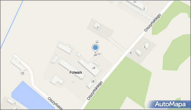 Libidza, Olszyńskiego Stefana, 14, mapa Libidza