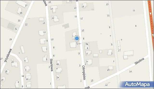 Lisi Ogon, Olimpijska, 7, mapa Lisi Ogon