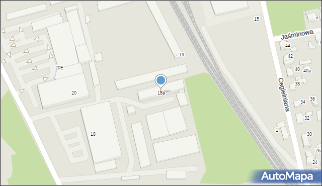 Lubliniec, Oleska, 18a, mapa Lubliniec