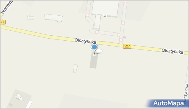 Łukta, Olsztyńska, 4, mapa Łukta