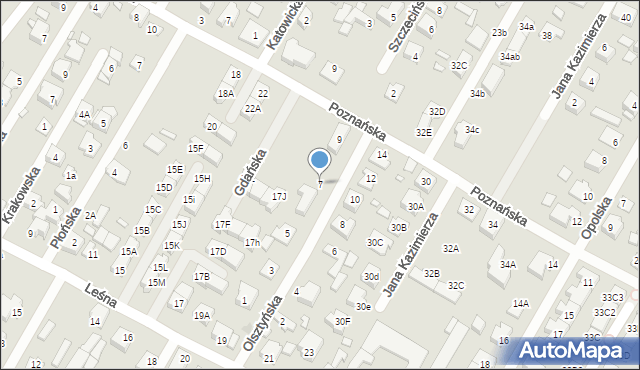 Marki, Olsztyńska, 7, mapa Marki