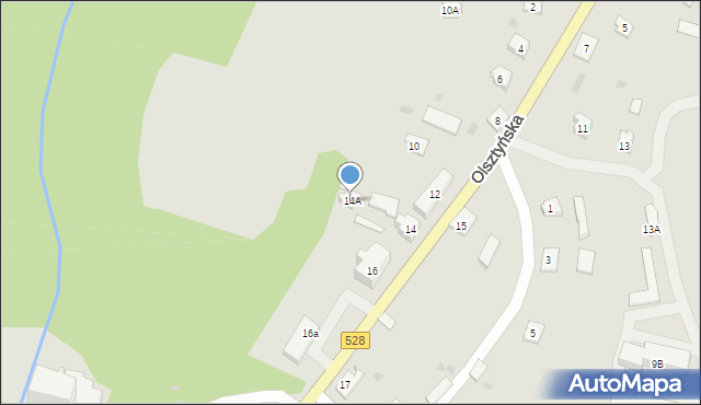 Miłakowo, Olsztyńska, 14A, mapa Miłakowo