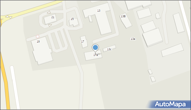 Mrągowo, Olsztyńska, 17a, mapa Mrągowo