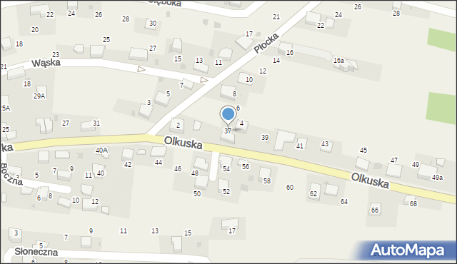 Myślachowice, Olkuska, 37, mapa Myślachowice