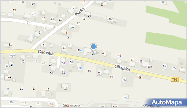 Myślachowice, Olkuska, 41, mapa Myślachowice