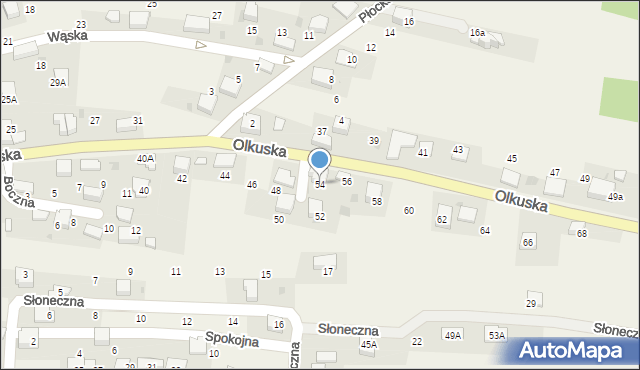 Myślachowice, Olkuska, 54, mapa Myślachowice