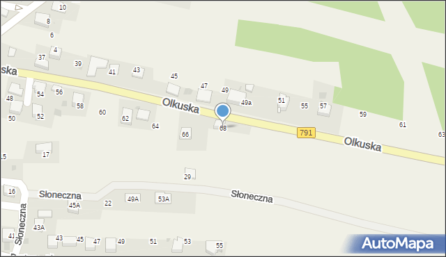 Myślachowice, Olkuska, 68, mapa Myślachowice