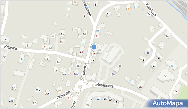 Namysłów, Oławska, 13, mapa Namysłów