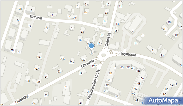 Namysłów, Oławska, 18, mapa Namysłów