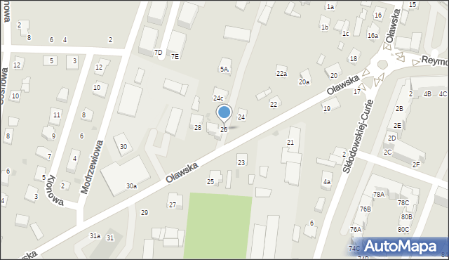 Namysłów, Oławska, 26, mapa Namysłów