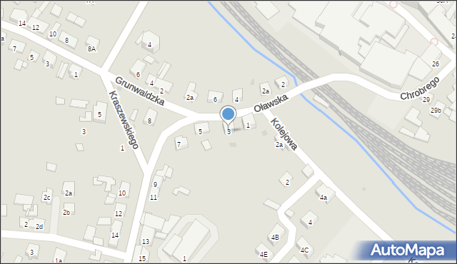 Namysłów, Oławska, 3, mapa Namysłów