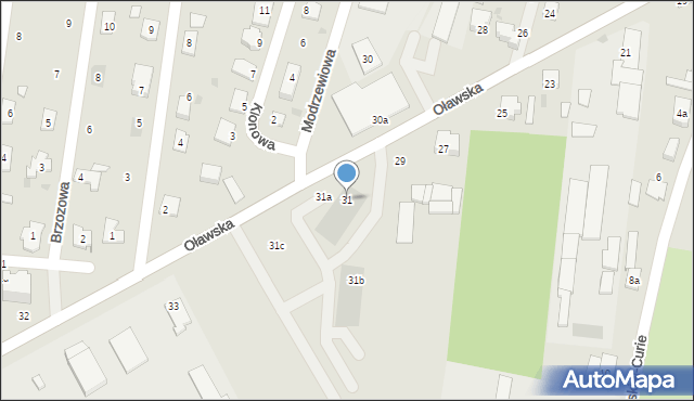 Namysłów, Oławska, 31, mapa Namysłów