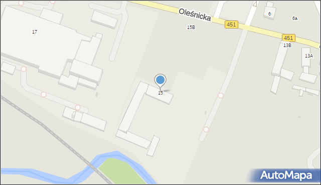 Namysłów, Oleśnicka, 15, mapa Namysłów