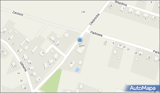 Nieciszów, Oleśnicka, 12, mapa Nieciszów
