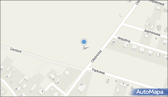 Nieciszów, Oleśnicka, 13a, mapa Nieciszów