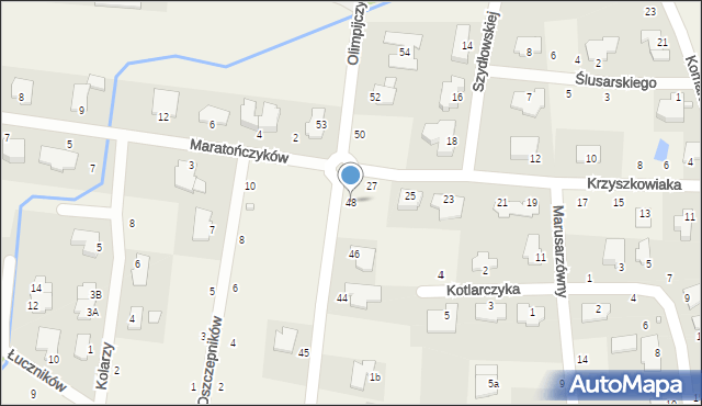 Niemcz, Olimpijczyków, 48, mapa Niemcz