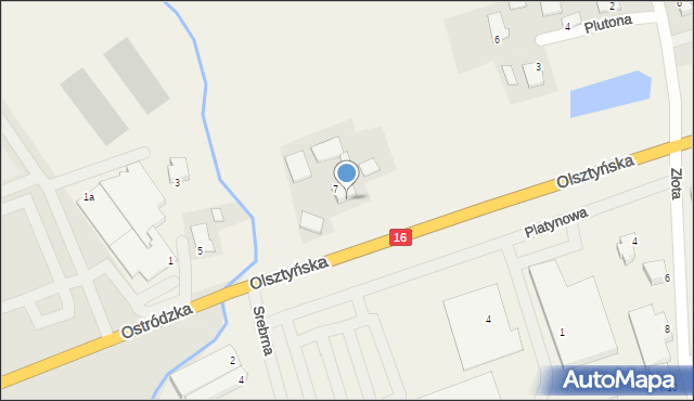 Nowa Wieś, Olsztyńska, 7A, mapa Nowa Wieś