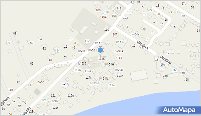 Okuninka, Olszynki, 113b, mapa Okuninka